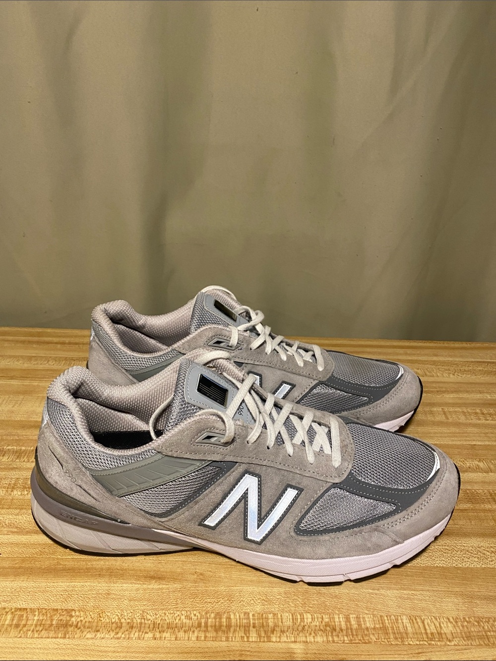 New Balance 990v5 Running Shoes M990GL5  Triple Gray size 13 D Width